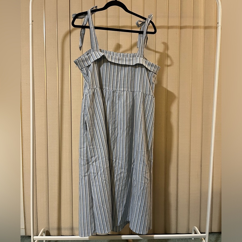 Blue Striped Dress